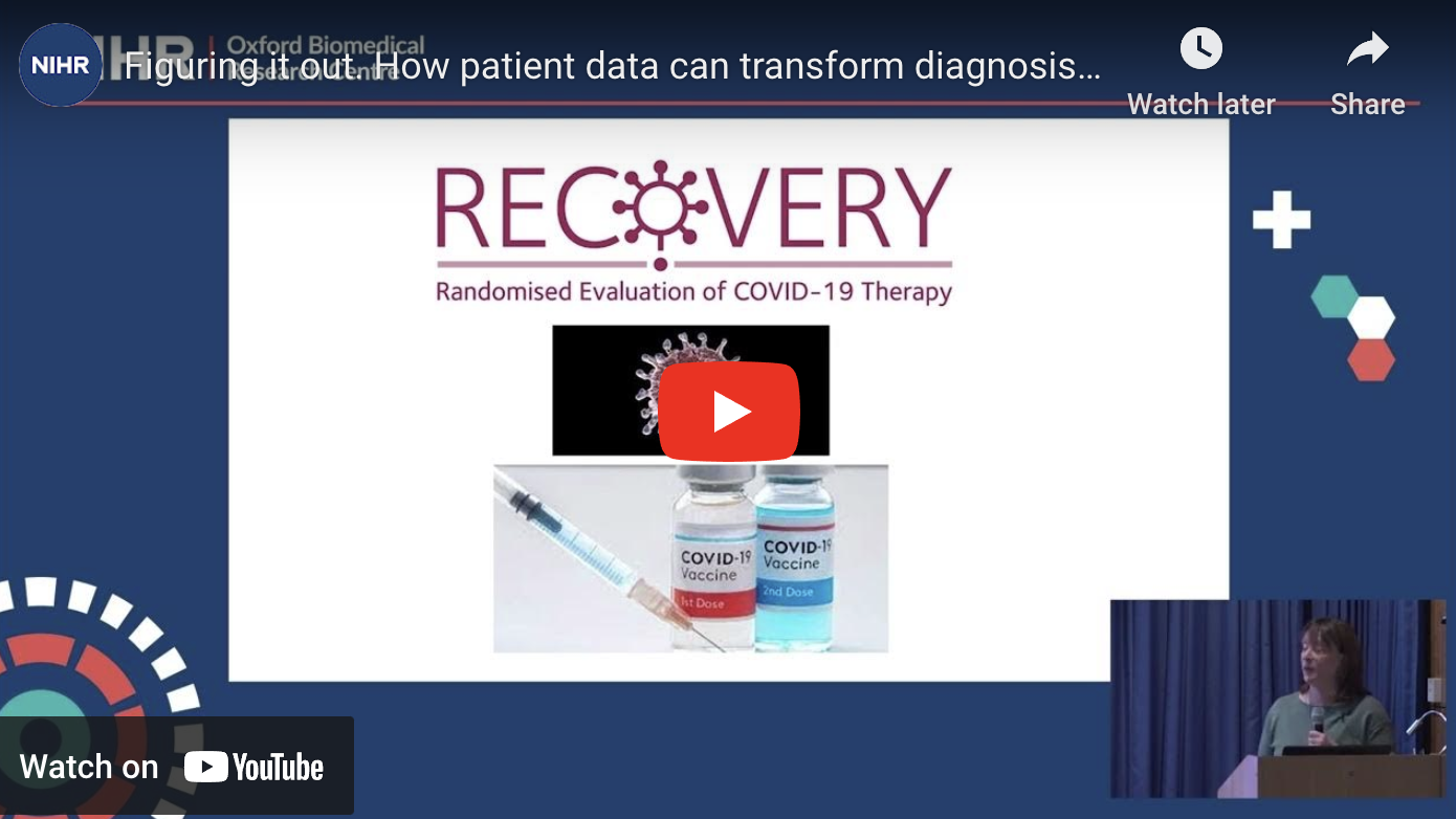 Watch now: Joint Oxford BRC public talk. How patient data can transform diagnosis, treatment and care in the NHS